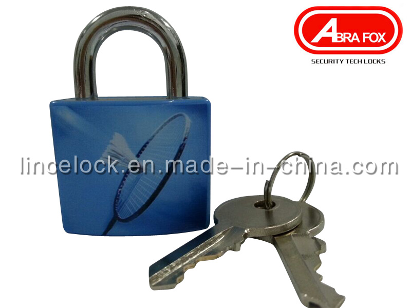  Aluminum Alloy Padlock with ABS Coating Asscorted Printed Design (620)