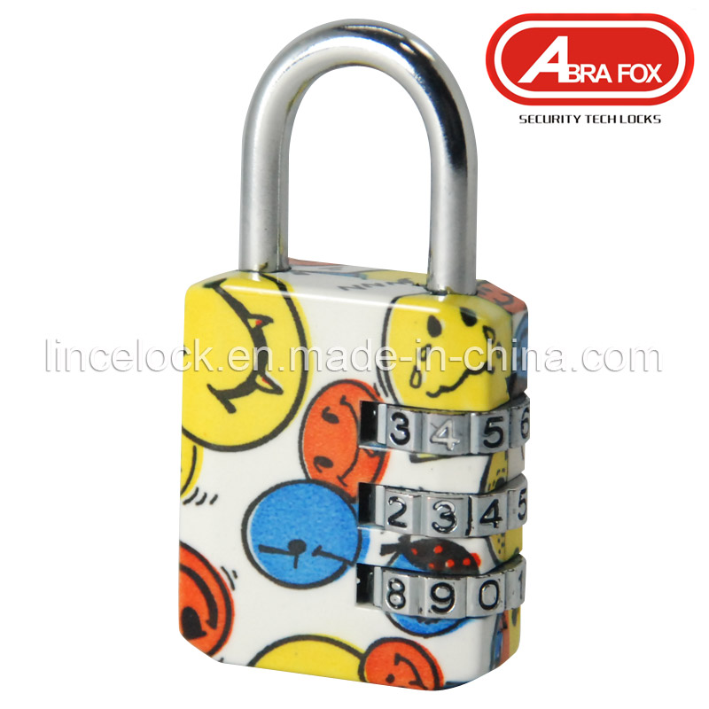 Diffrent-size Zinc Alloy Heat Plated Design Combination Padlock (801-2)