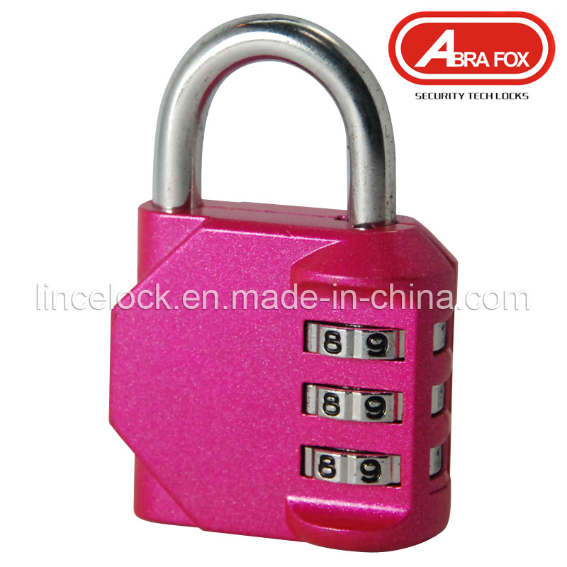Purple Zinc Alloy Combination Code Padlock (508)