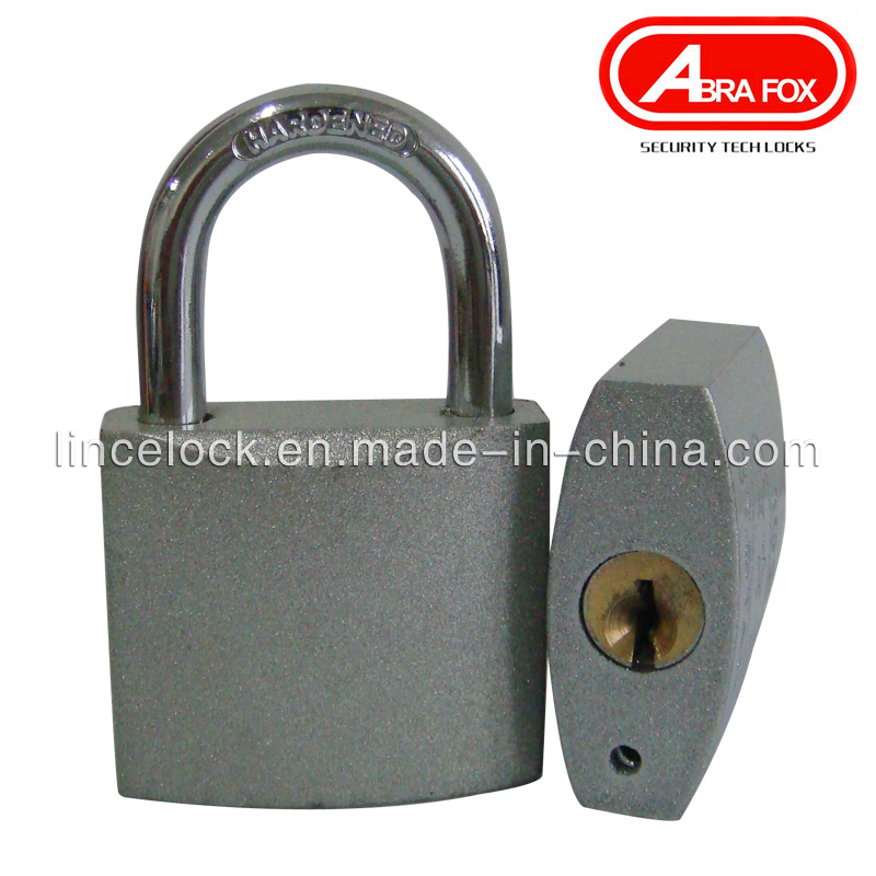 Grey Silver Paint Iron Padlock with Normal Key (303S)