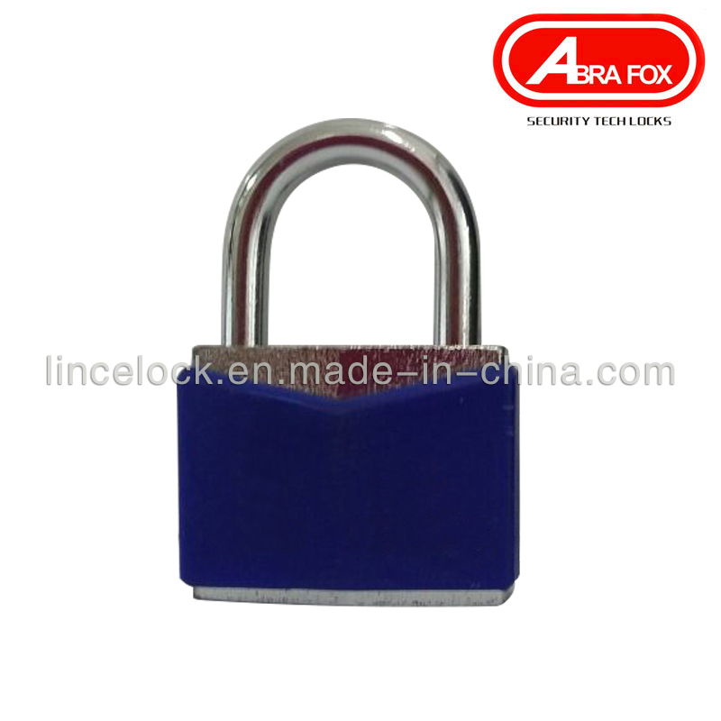 Solid Black Steel Lock with PVC Coating (604A)