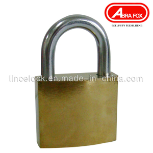 Golden Iron Padlock, Middle Type Normal Key, Cross Key (305B)