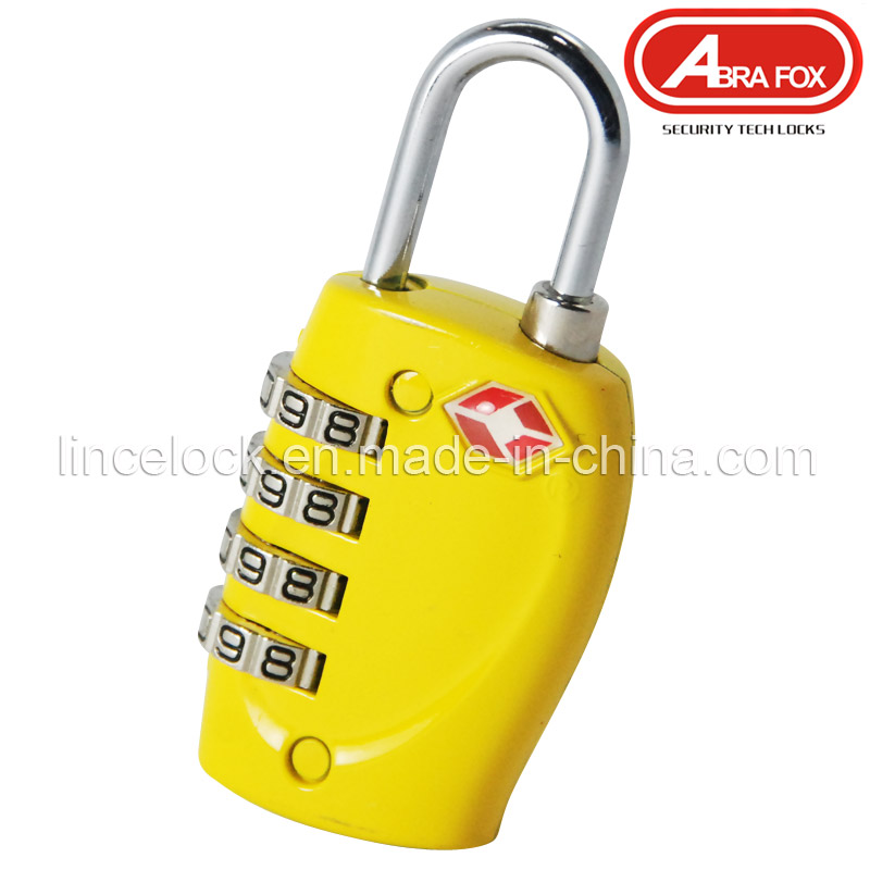 Yellow Solid Waterproof Password Lock (523)